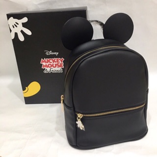 正版 精美盒裝Disney collection by grace gift 米奇立體質感皮革後背包