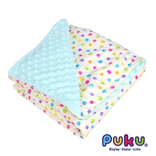 【育兒嬰品社】˙PUKU 藍色企LoDo樂豆毯(80*120cm)