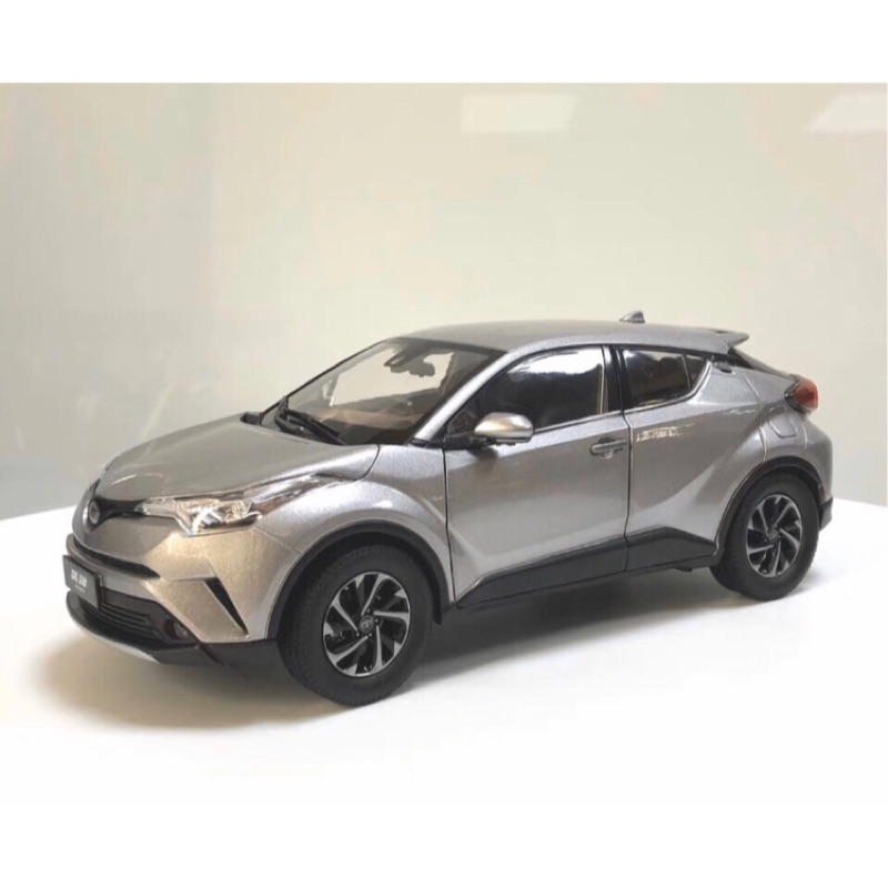 Buycar模型車庫1 18 Toyota C Hr 模型車銀色 蝦皮購物