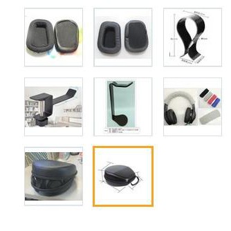 (非耳機原廠配件）用於 Roccat khan aimo 冰豹 han aimo 7.1 的 通用更換耳罩 布套 頭樑套