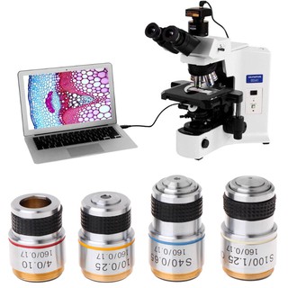 用於生物顯微鏡的10X 40X 100X消色差物鏡