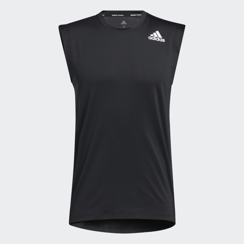 Adidas Techfit 男款黑色運動背心-NO.GL0431