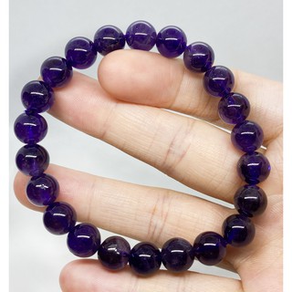 天然紫水晶 圓珠手串 7mm (手工 DIY 飾品 配件 材料)
