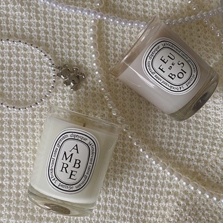 Diptyque 聖誕限定香氛蠟燭旋轉燭罩禮盒 70g*琥珀+炭木