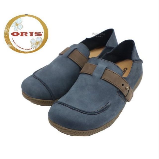 新品上架     ORIS 女款 真皮休閒鞋 (S8728B04 藍)