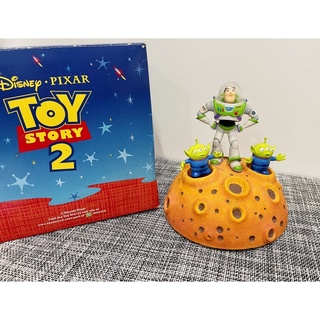 絕版 迪士尼 玩具總動員 三眼怪 巴斯 星球 披薩 音樂盒 附原盒