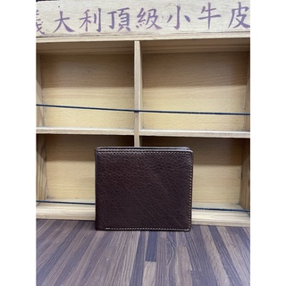 <全新>頂級小牛皮 真皮皮夾 咖啡色