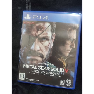 PS4 MGS 5 潛龍諜影5 原爆點 日文版 二手 metal gear solid v ground zeroes