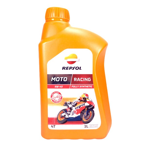 【油大亨】《REPSOL》MOTO RACING 4T 5W40 機車用全合成機油1L(歐盟原裝進口)