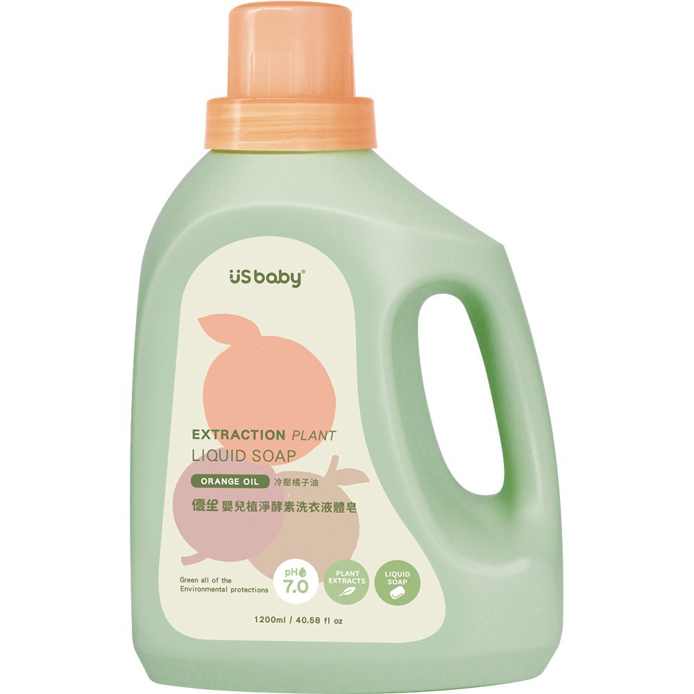 US BABY 優生 嬰兒植淨酵素洗衣液體皂 PH7.0【樂兒屋】