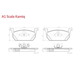 (VAG小賴汽車)A1 Scala Kamiq 前輪 煞車皮 來令片 Brembo 陶瓷 全新