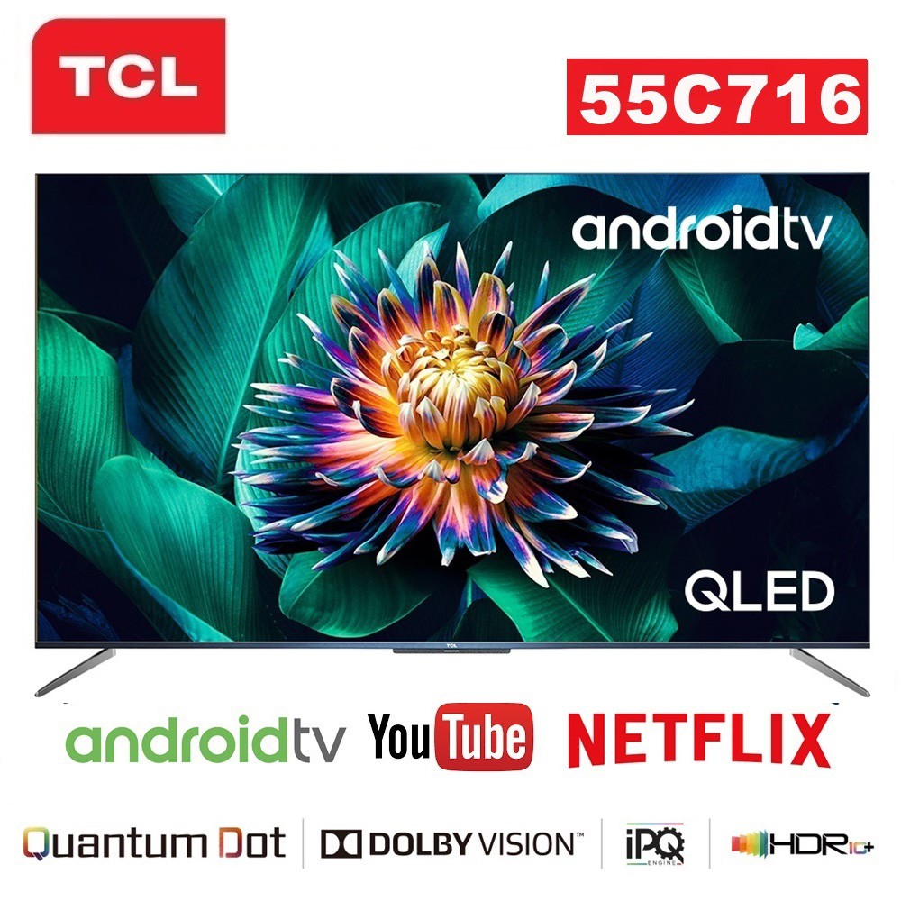 【TCL】55吋4K量子點QLED安卓11聯網語音聲控連網液晶電視55C645  公司貨三年保55C736 55C835