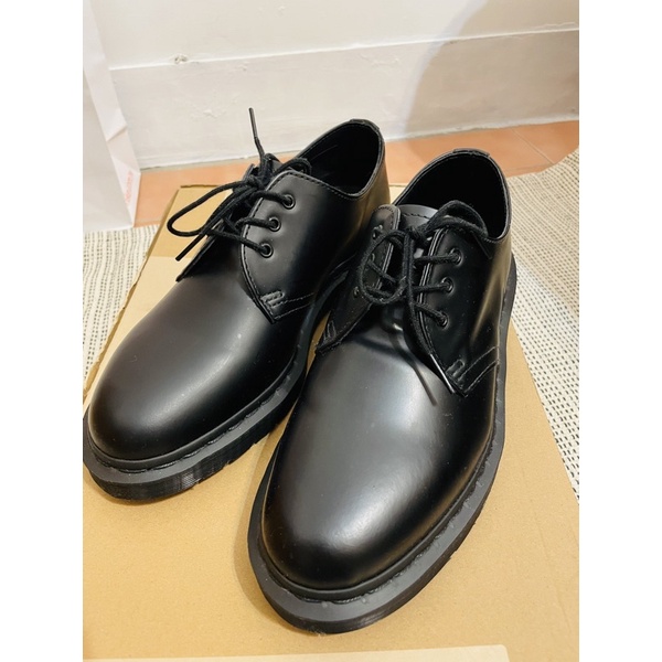 Dr.Martens 1461 Mono 3-Eyes UK7 三孔馬丁 皮鞋 全黑款