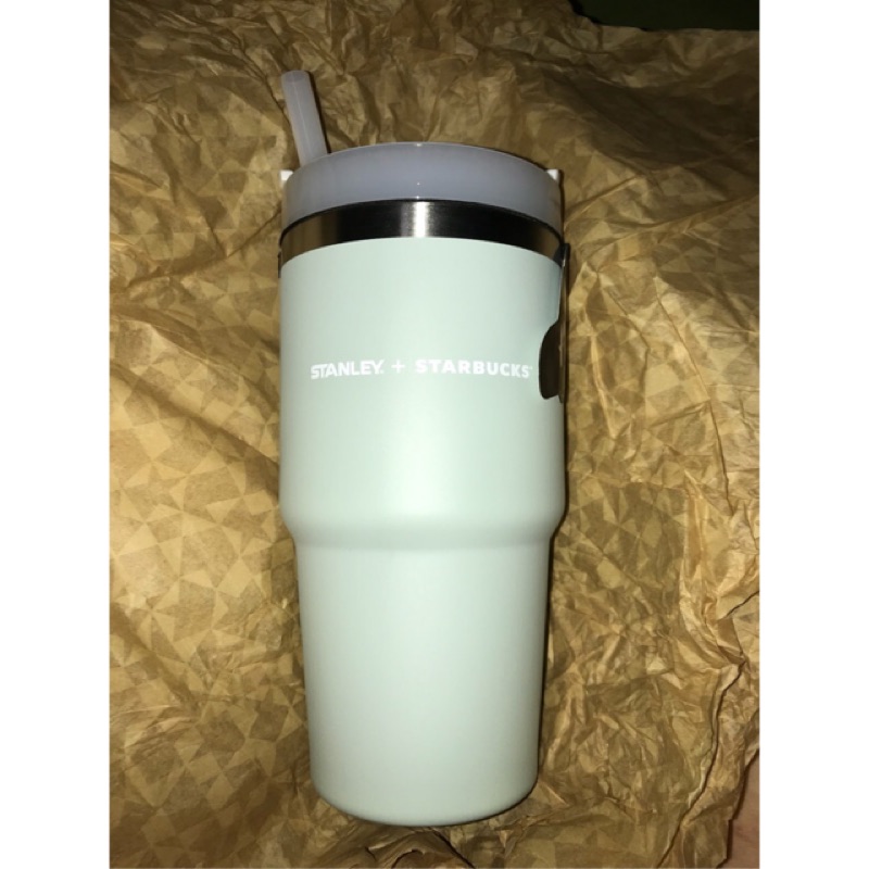 星巴克stanley白不鏽鋼togo冷水杯stanley 白不鏽鋼togo冷水杯吸管杯 蝦皮購物