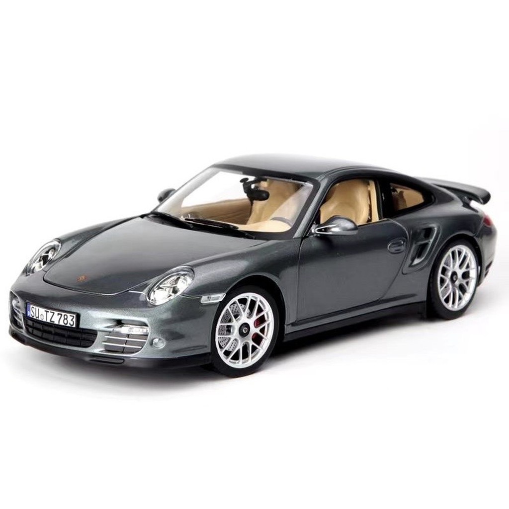 【名車館】Norev Porsche 911 Turbo (Grey Metallic 2010 1/18 (合金車)