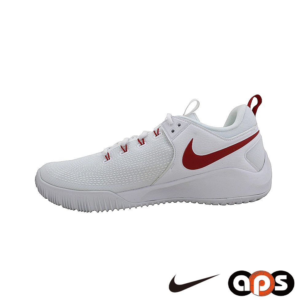 【NIKE】排球鞋 男鞋 運動鞋 羽球鞋 桌球鞋 緩震 包覆 白紅 AR5281-106