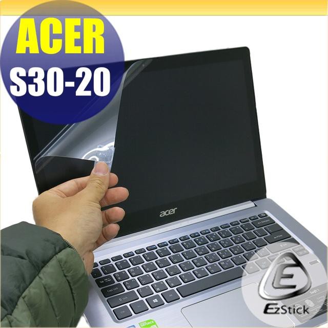 【Ezstick】ACER S30-20 靜電式筆電LCD液晶螢幕貼 (可選鏡面防汙或高清霧面)