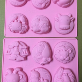【愛玩皂】十二星座 矽膠模具 蛋糕模具 手工皂模具