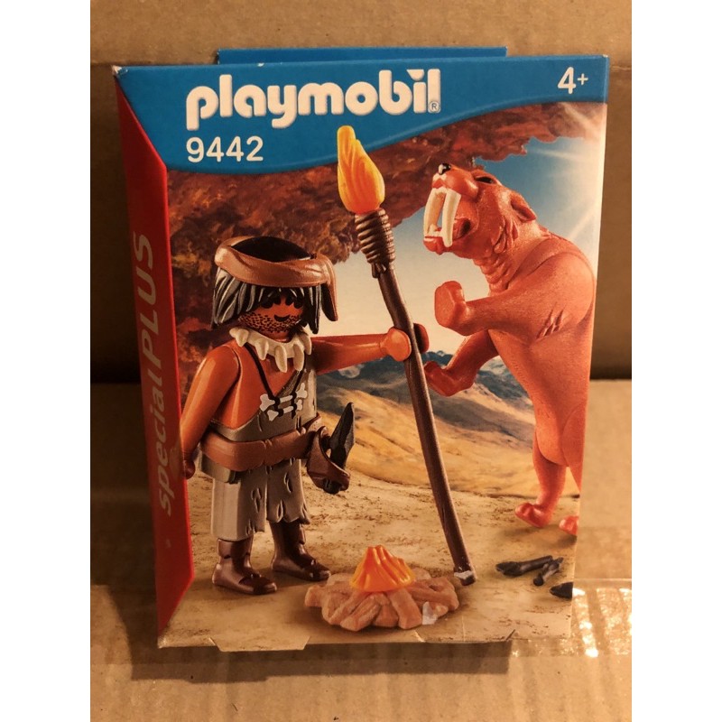 playmobil 摩比9442 山頂洞人與劍齒虎動物野人| 蝦皮購物