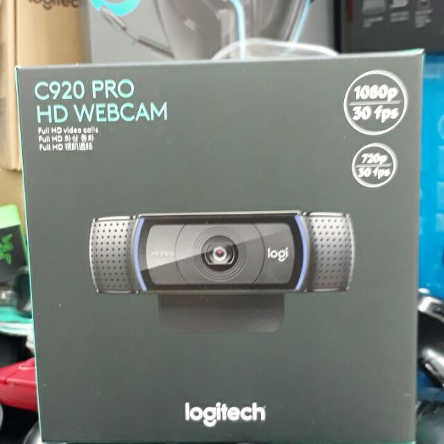 羅技 Logitech C920 PRO HD WEBCAM 網路 視訊 攝影機   立體聲 1080p 黑色 2年保固
