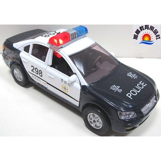 ※旭陽教育用品社※模擬合金模型車 聲光迴力合金黑白警車模型/合金警察車玩具車/迴力合金車玩具 ST安全玩具