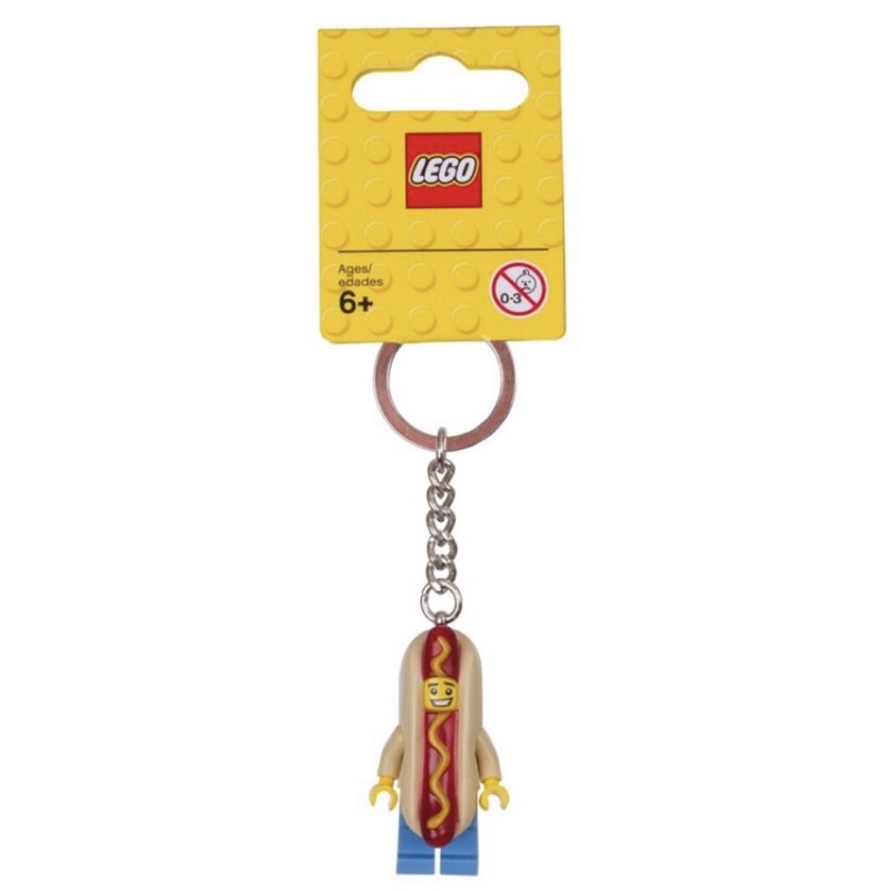 【樂高丸】樂高 LEGO 熱狗人 熱狗人偶裝 樂高鑰匙圈｜853571