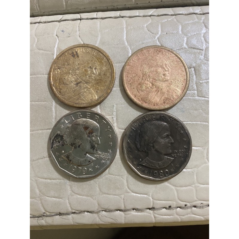 美國1元紀念幣4枚合售 美金
