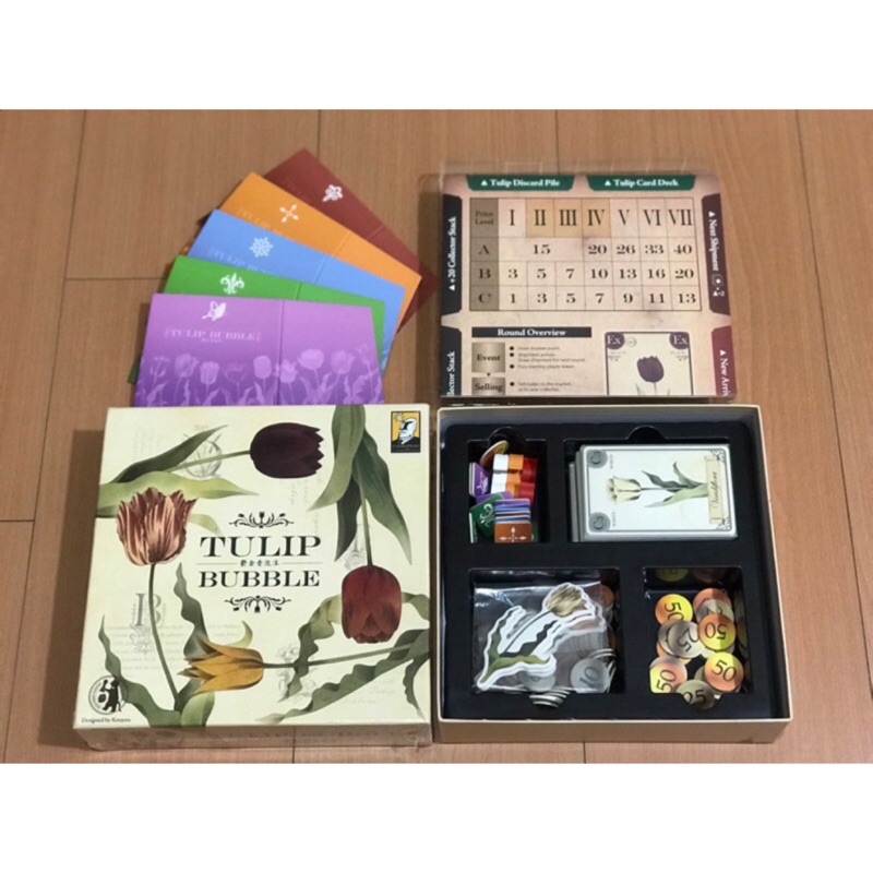 【So二手桌遊】絕版舊版 鬱金香泡沫 摩埃高質感印刷 接近全新 上好厚套