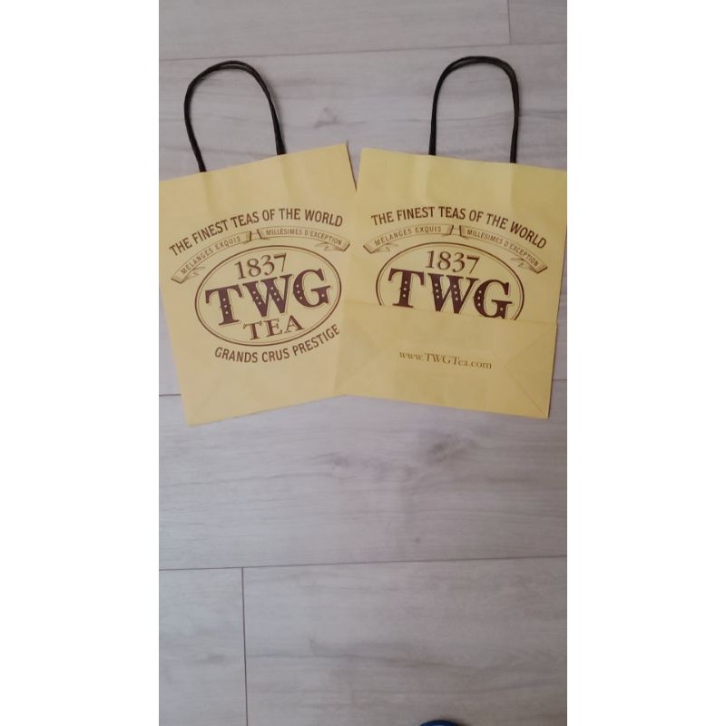 TWG tea 茶包禮盒包裝紙袋新加茶特威茶葉英國茶貴婦茶購物袋