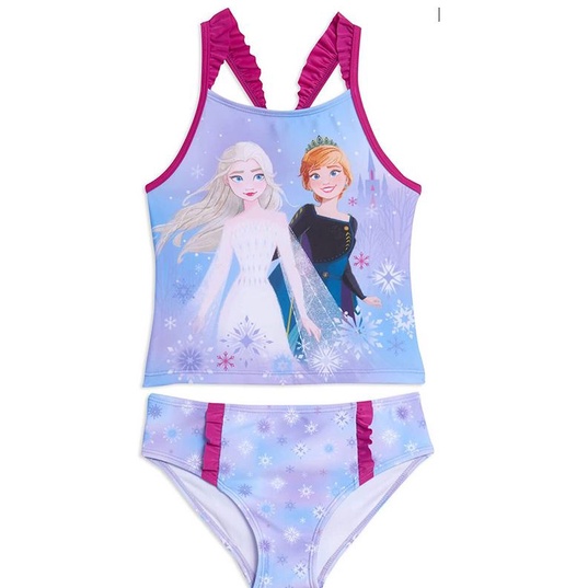 預購👍正版空運👍美國迪士尼 冰雪奇緣 FROZEN ELSA 艾莎公主 兒童 女童 泳裝 泳衣 泳褲 套裝