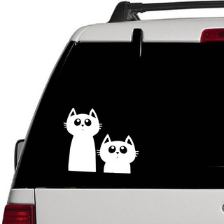 【兩隻貓】 反光貼紙 兩隻貓 萌貓 可愛貓 貓 貼紙 友善提醒 汽車貼紙 機車貼紙 反光防水貼紙 標誌 車隊貼紙