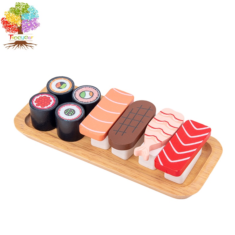 【樹年】蒙氏木製仿真壽司套裝磁性食物模型幼兒童小孩過家家日式料理餐廚玩具