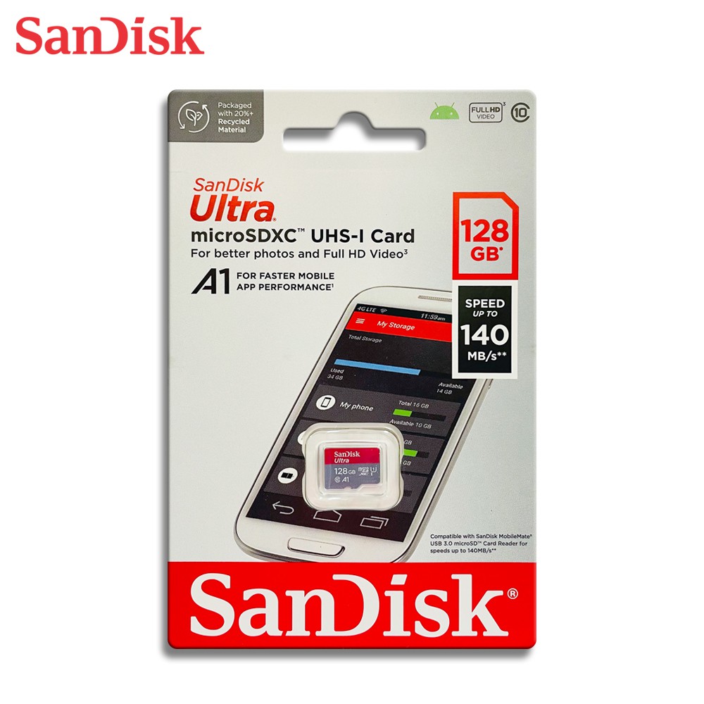 SanDisk ULTRA 128G A1 microSDXC UHS-I U1 記憶卡 SWITCH適用 廠商直送