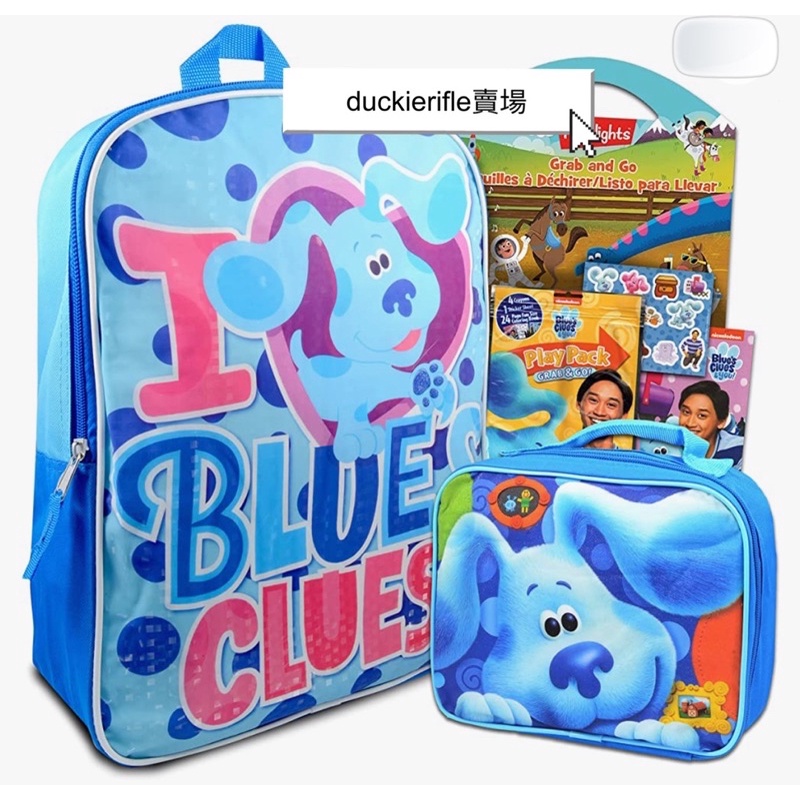 預購 Blue’s Clues背包 手提包 Nick Jr 藍色斑點狗 Nickelodeon 幼兒美語 親子卡通