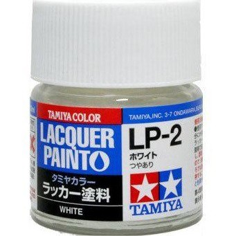 TAMIYA 田宮 模型 耗材 硝基漆 LP-02 亮光 白色 10ml 萬年東海