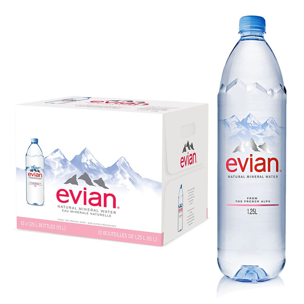 [#巧] Costco好市多代購-Evian 天然礦泉水 1250ml X 12瓶