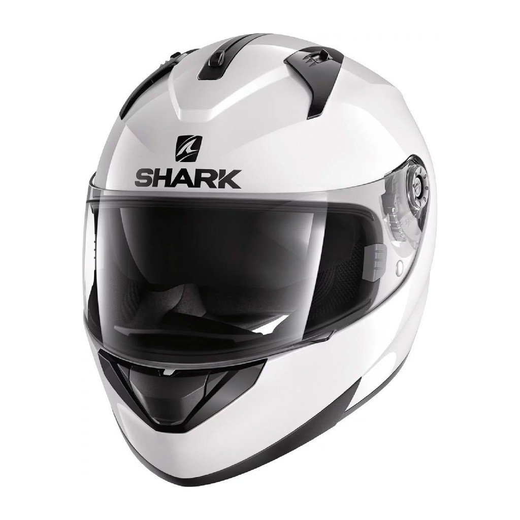 安信 | SHARK 安全帽 RIDILL Blank 素色 白 全罩 安全帽 內鏡 低風切 HE0500 WHU