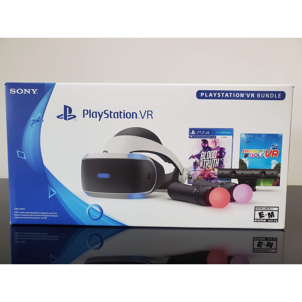 SONY PS4 VR PSVR 豪華全配遊戲同捆包 CUH-ZVR2 新版 二代 附四款遊戲及PS5專用線