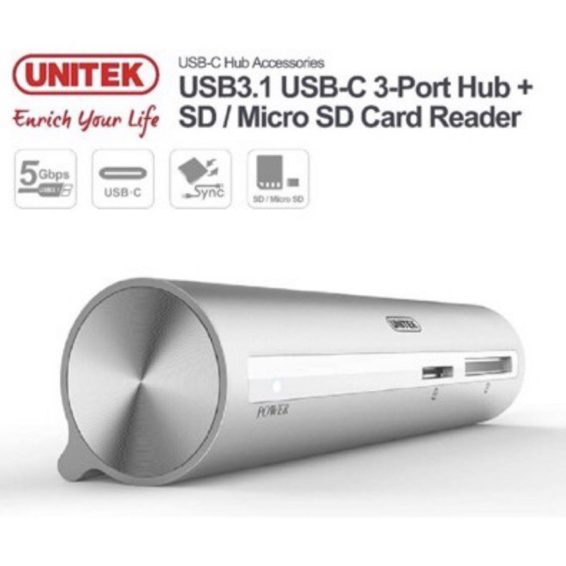 Unitek USB-C / USB 3.0 讀卡機 MacBook Type C