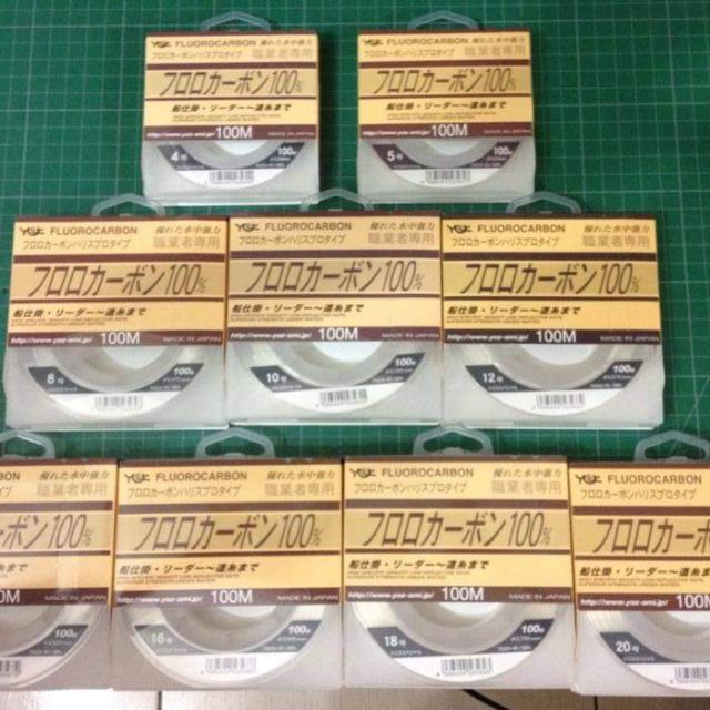 [大雄釣具] 日本原裝 YGK FLUOROCARBON 碳纖線 卡夢線 鐵板前導線