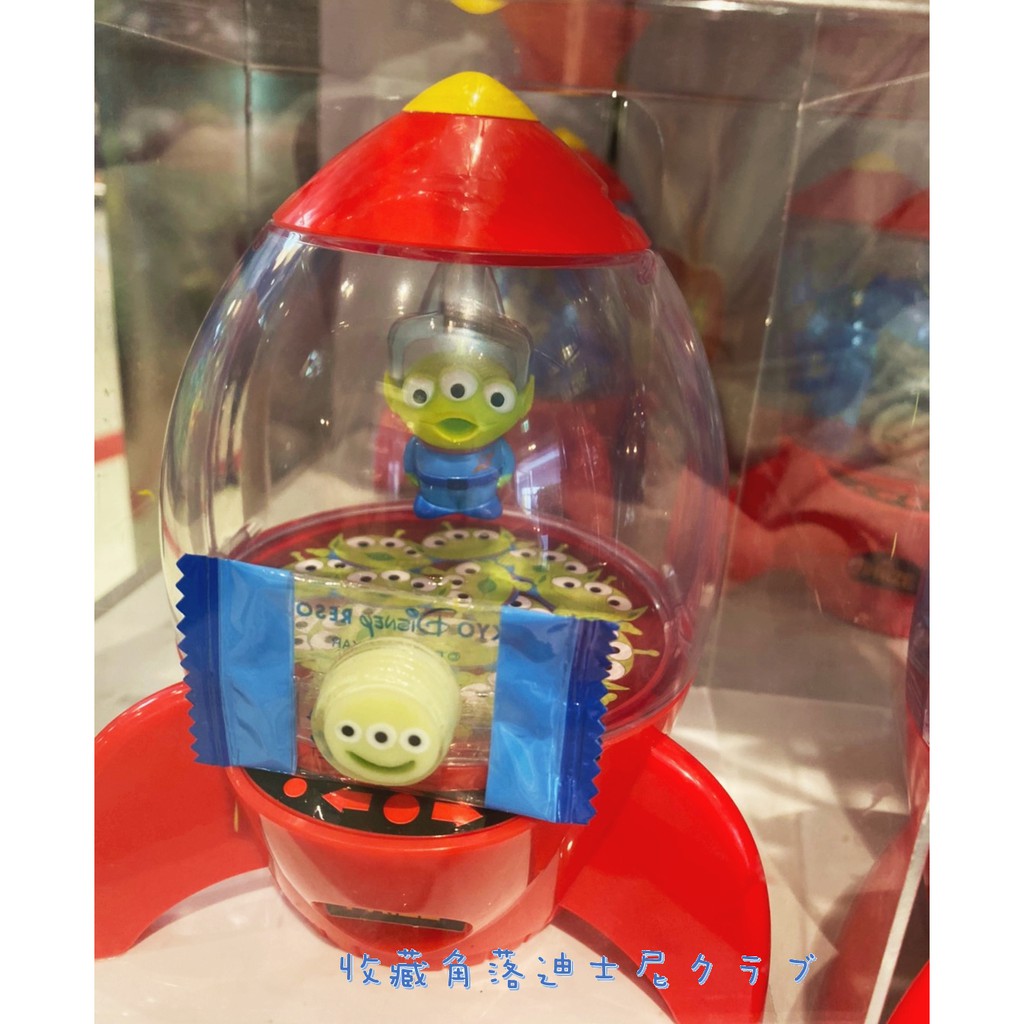 【現貨 售完為止】收藏角落 東京迪士尼樂園 玩具總動員 三眼怪火箭桶 糖果 造型糖果罐 100%日本授權正貨