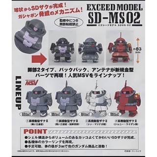BANDAI 轉蛋 扭蛋 EXCEED MODEL 薩克 鋼彈 SD-MS02
