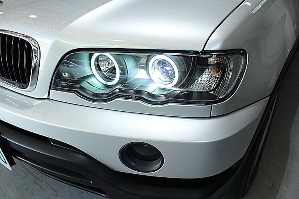 威德汽車 BMW X5 E53 大燈 DRL 日行燈 總成 搭配 HID 效果100分
