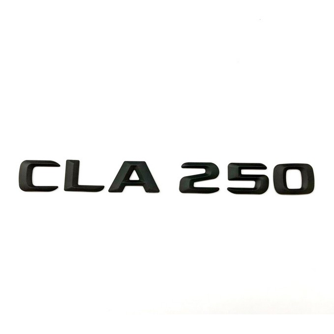 ~圓夢工廠~ 賓士Benz CLA C117 2015 16 17 18 CLA250 消光黑後車箱字貼 字體同原廠款式