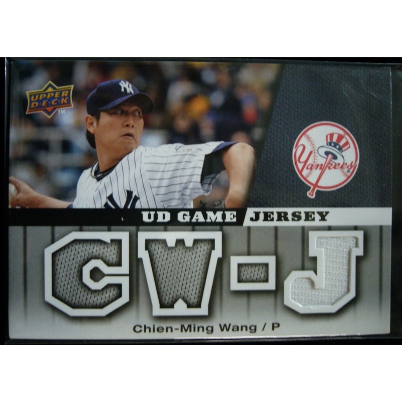 王建民 實戰球衣卡 含UP磁鐵卡夾 MLB 紐約洋基 球員卡 2009 UD Game Jersey 中華職棒 CPBL