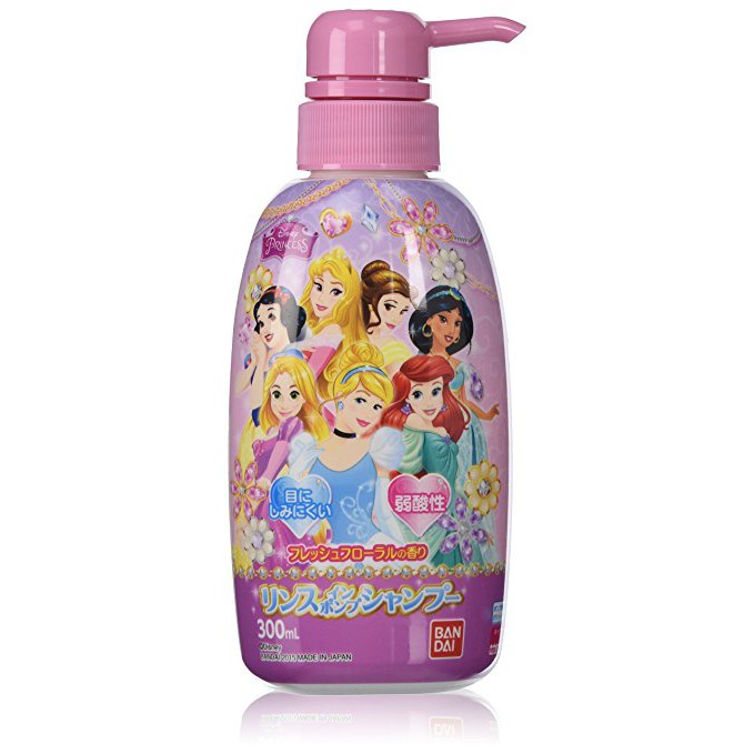 BANDAI迪士尼美公主/神奇寶貝300ML兒童用洗潤髮乳