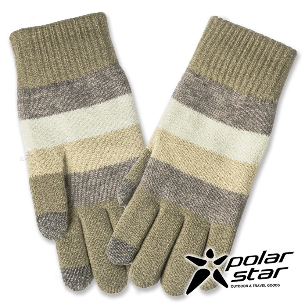 【PolarStar】男觸控保暖手套『淺灰綠』P21605