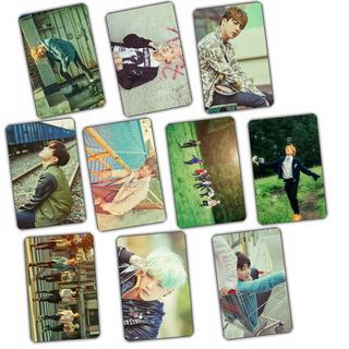 BTS防彈少年團 RUN 水晶卡貼 一套10張 icash悠遊卡 卡貼 花樣年華 BTS卡貼