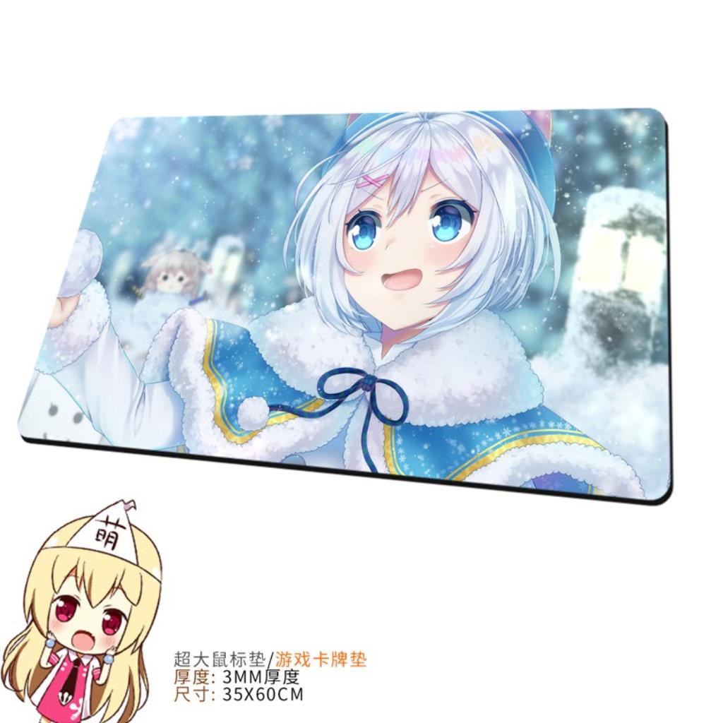 虛擬vtuber Shiro白動漫二次元定制超大號鼠標墊桌墊游戲護腕周邊 蝦皮購物
