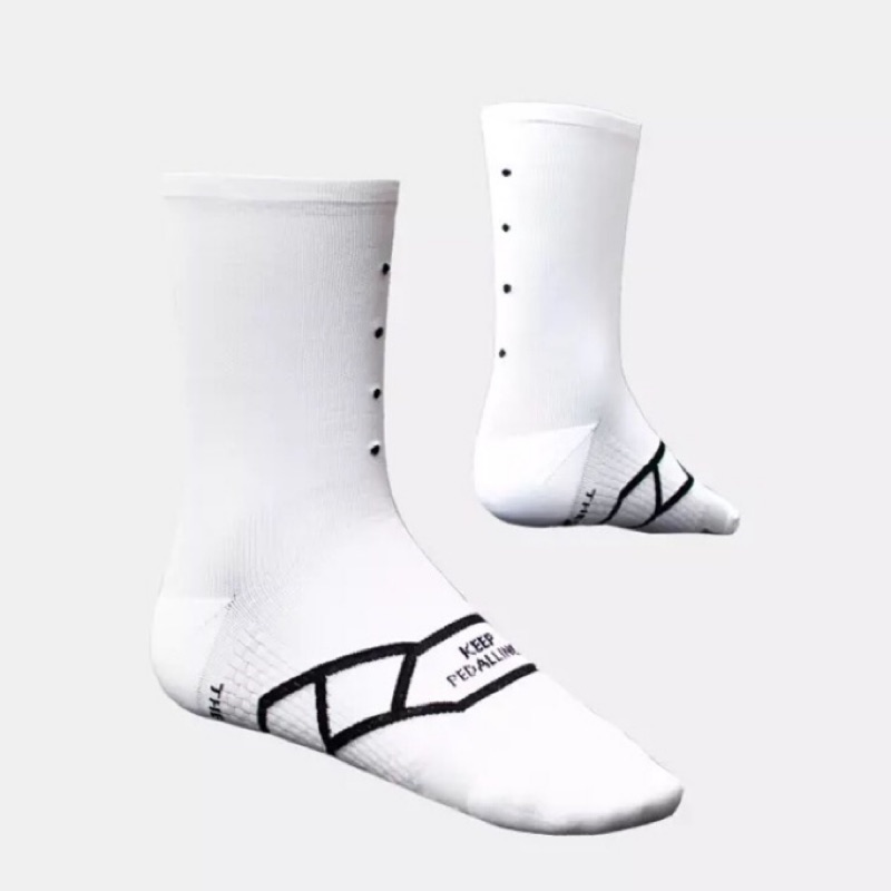 Pedla socks澳洲 單車襪 白色 薄款 m號 37-42